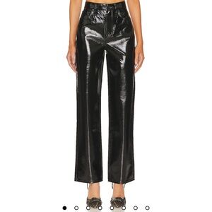 Pistola Black Vinyl Cassie Pants